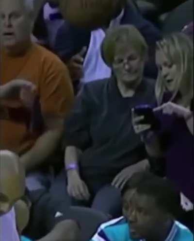 Try blocking it with your left hand next time