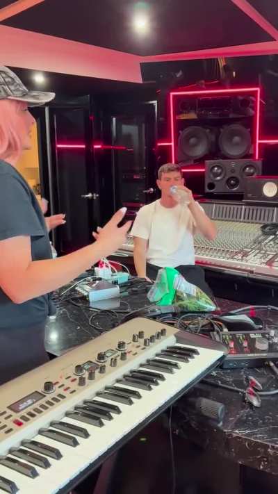 Hit-Boy &amp;amp; Bebe Rexha in the studio - September 2025