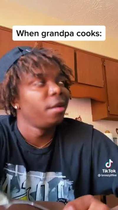 Grandpa no that explains the hair