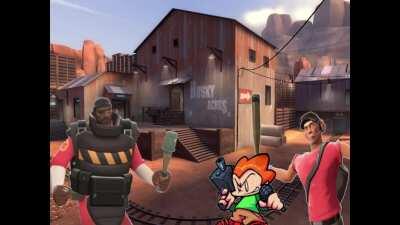 Demoman meets Pico from Friday Night Funkin'