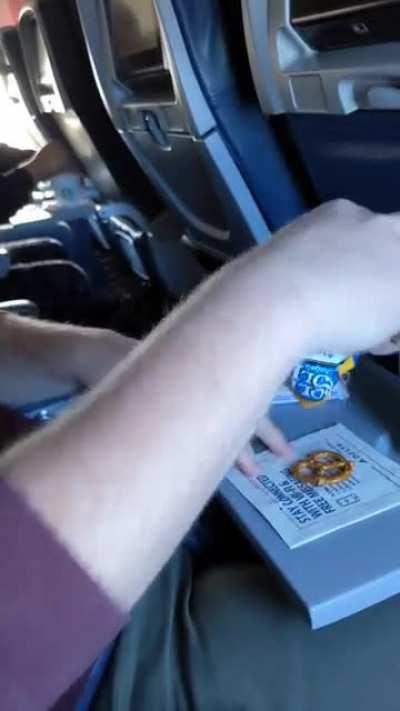 When you're super stoked for that airplane snack