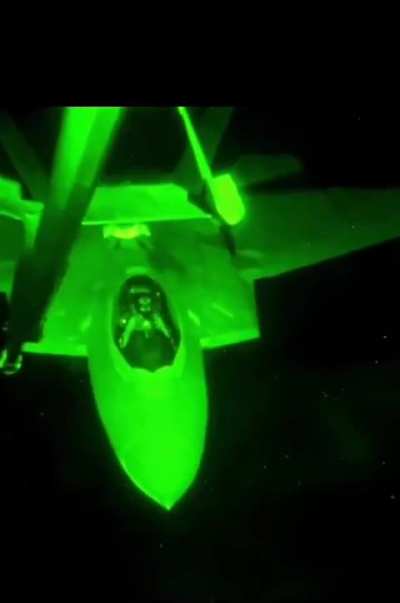 F-22 Raptor Mid-Air Refueling