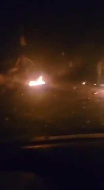 Two Russian war tourists drove over a mine. 