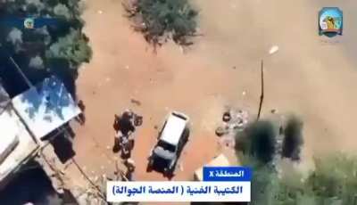 Sudanese Army Technical Battalion drone attacks against last remainants of RSF rebels pockets in the capital city