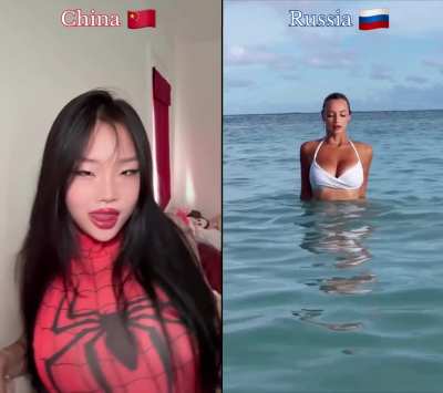 What country has the hottest women?~ You decide! Round 3: China 🇨🇳 vs. Russia 🇷🇺~