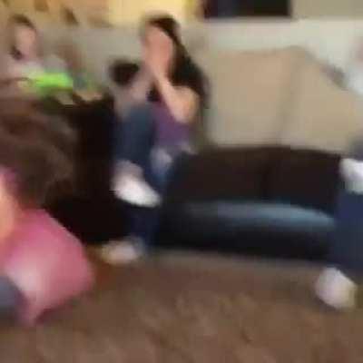 Show Mom how high you can kick