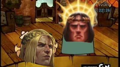 The Emperor confronts Horus aboard the Vengeful Spirit