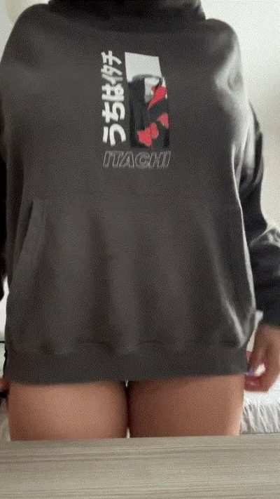 Shall I cook something or you wanna eat my tits?