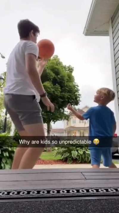 Unpredictable uppercut.