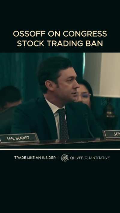 BREAKING: Senator Jon Ossoff has said that there are private conversations to prevent a ban on congressional stock trading