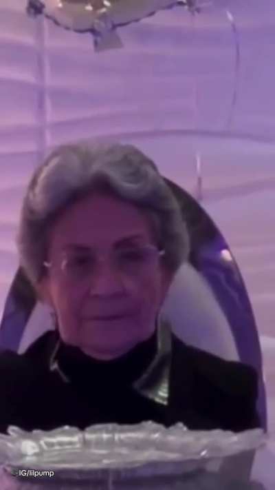 Lil Pump performing for his grandma