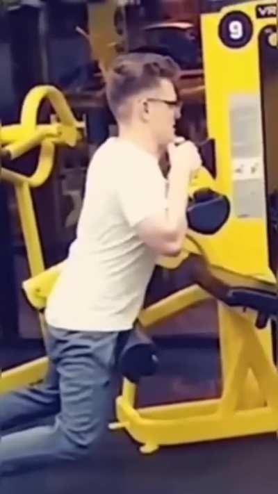 Just another day at the gym