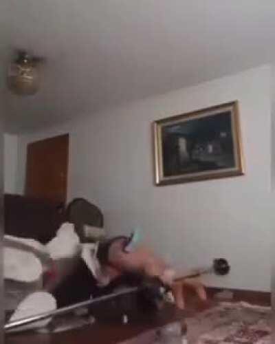 Look mom! I can pole dance!