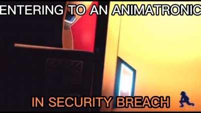 Entering to an animatronic in...