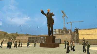 THE FALL OF BREEN STATUE