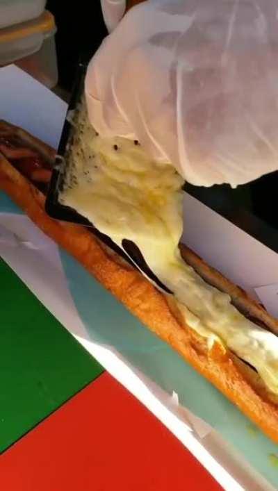 This absolute unit of a hot dog (20 inches)