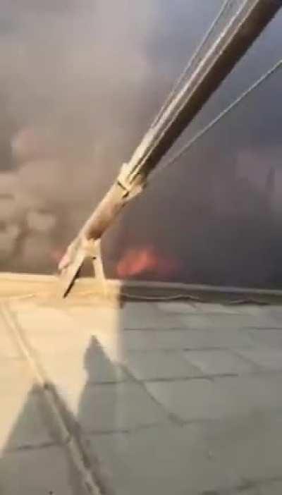 Closest view of the Beirut, Lebanon explosion