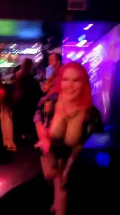 We got a bit wild in the club last night