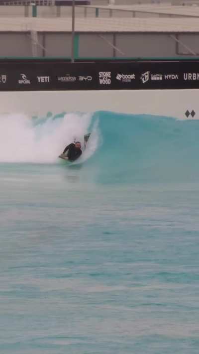 First wave at UrbnSurf Melbourne