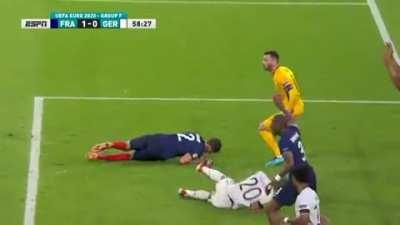 When you got knocked out in the middle of the game and comeback few minutes after.