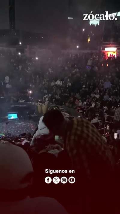 Angry fans of Mexican singer Luis R Conriquez after he refused to sing narcocorridos(think of it like gangster rap or outlaw country but about drug cartels) because the mexican state he was in has banned them