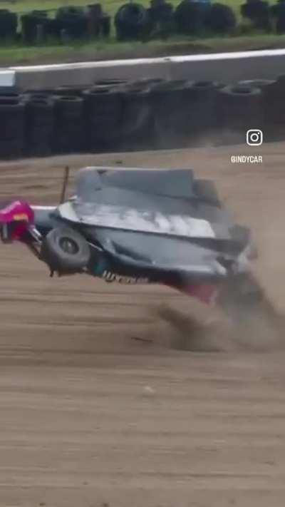 Indycar Driver Simon Pagenaud accident at Mid Ohio July 1, 2023. Driver is okay.