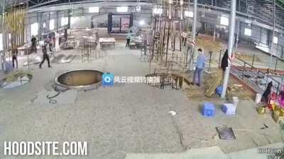 Freak Crane Accident In China