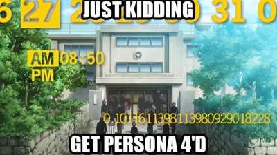 just the persona 4 golden opening nothing to see here