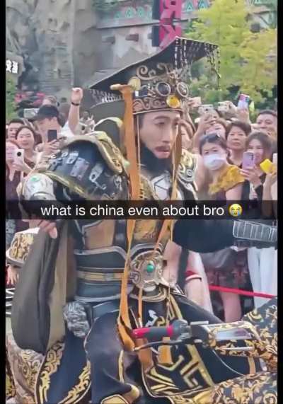 Alright which one of you emperor traveled forward in time again