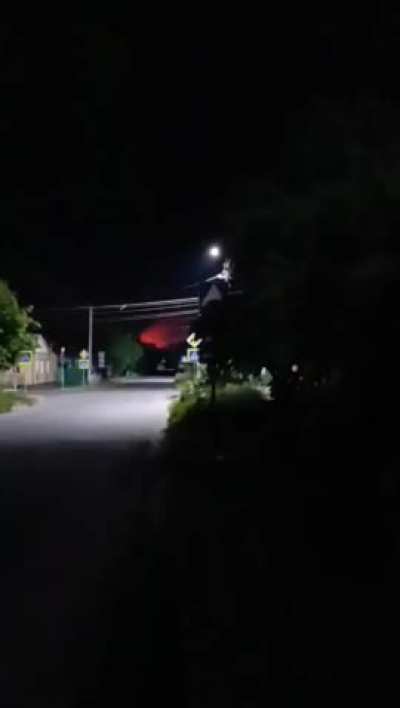 Ukrainian kamikaze UAVs strike in Rylsk, Russia, 3rd Jun 2025