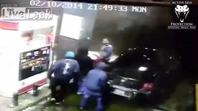 Gas station bandits take an L