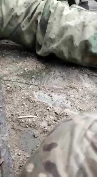 Footage of wounded Russian soldiers allegedly hit by artillery while trying to cross Dnipro river using pontoon bridges.