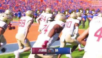 Florida gators stadium entrance vs FSU in NCAA25
