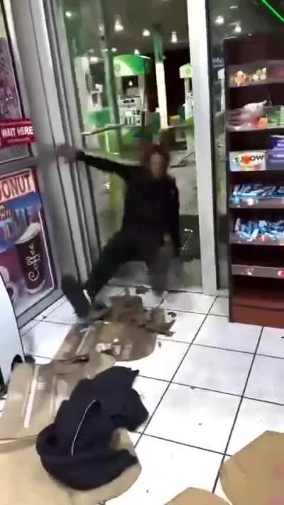 Bag of ice straight to the face