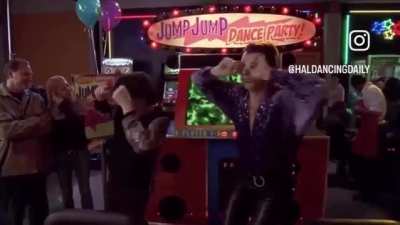 Bryan Cranston dancing to the Peacemaker opening