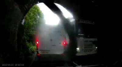 To drive under a bridge