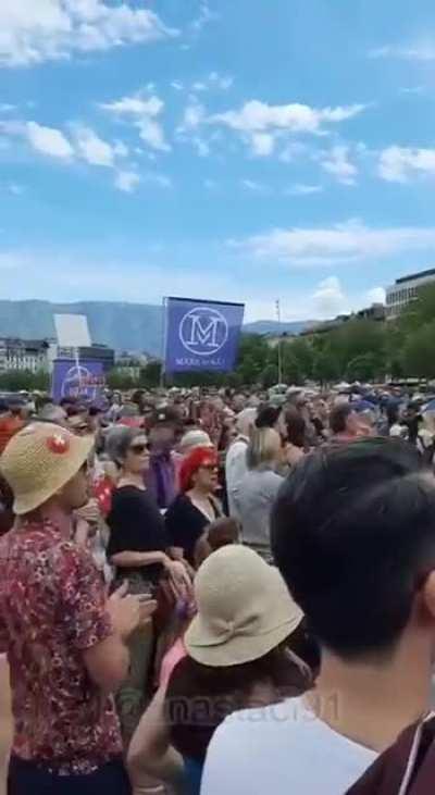 Anti-Covid protest Geneva, Swiss 5/29/21