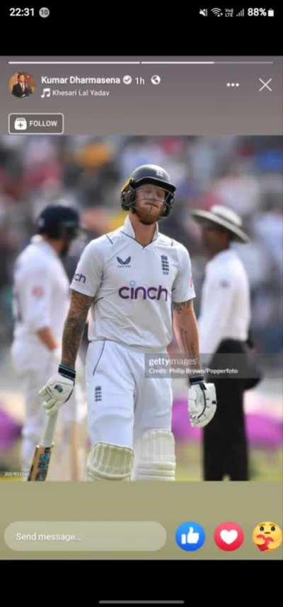 Kumar Dharamsena on Fb story