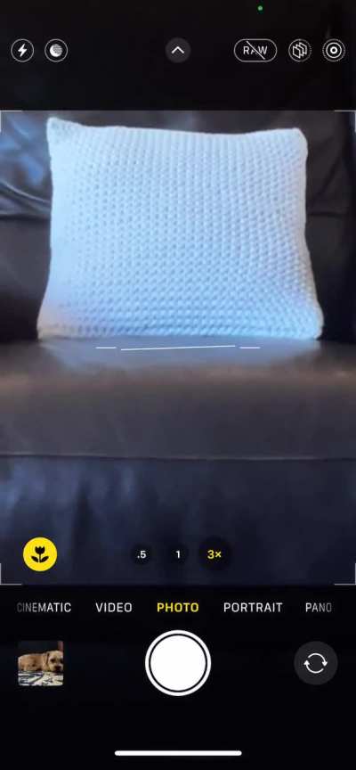 iPhone won’t focus using telephoto lens.