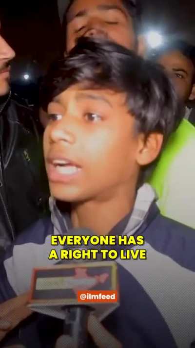 A reporter resorts to McCarthyism after being schooled by a kid and nearly has a meltdown.