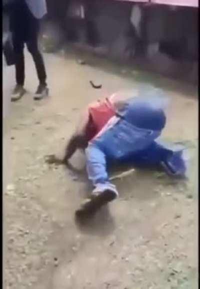 Just 2 people Fighting.