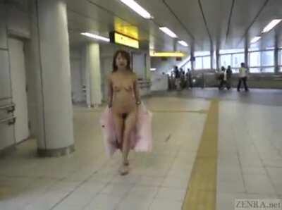 Japanese Girl Walking Around Naked In A Public Train