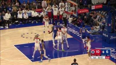 [Highlight] Daniel Gafford blocks Joel Embiid 3 times