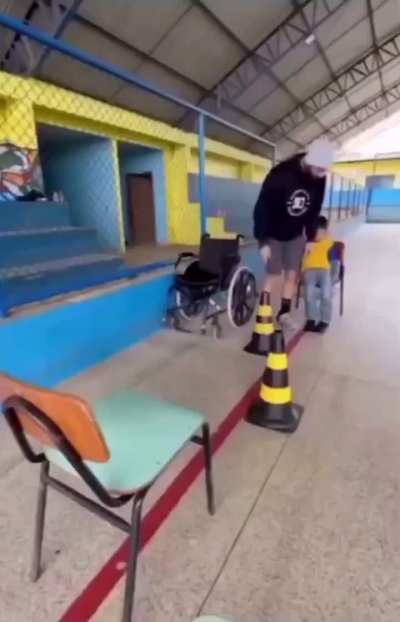 This teacher takes time out of every day to help this student with Cerebral Palsy walk... and they accomplished their goal... He’s walking!