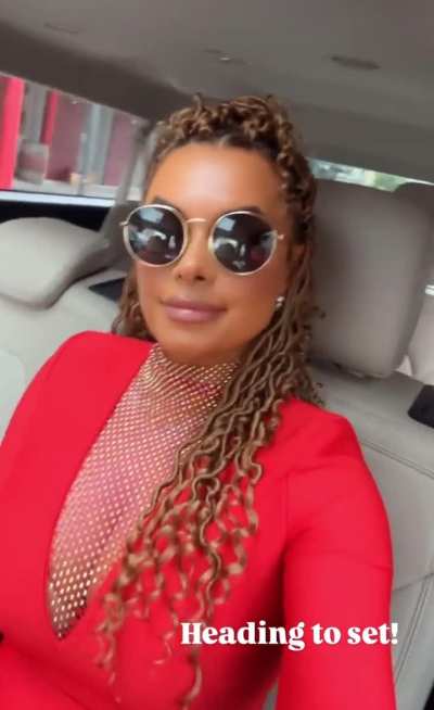 Heading to set for ‘Speak’ | IG story 2-6-2025