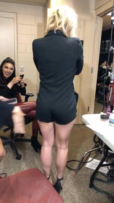 Renee Young shaking it