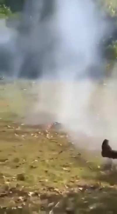 Myanmar resistance fighters' Drone malfunction