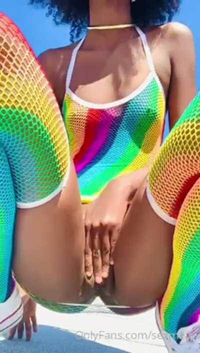 Hot ebony play on The Street😍 Link In Comment😍👇