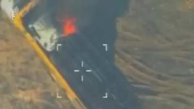 IDF airstrike against a mobile medium-range Hezbollah rocket launcher - after ceasefire