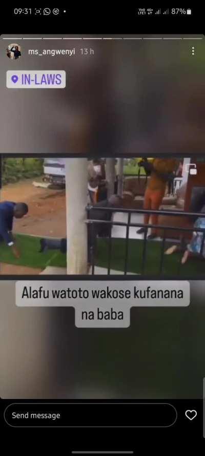 Men, don't embarrass your folks like this to prove your love for a woman. 